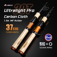 Ultralight fishing rod 37cm telescopic rod travel fishing rod casting joran pancing spinning pancing