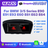 MVIBP Android 12 + 128GB CarPlay สำหรับ BMW 3 5ชุด E60 E61 E62 E63 E90 E91 E92 GPS รถเครื่องเล่นมัลติมีเดียเครื่องบอกพิกัดทิศทางวิทยุสเตอริโอ DSP OIVYB