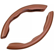 Auto Repair Parts 38cm 15inch Steering Cover Protector Non-Slip for Car Brown Easy to Replace