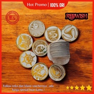 mainan anak tazos besi tajos bogem gold 40 pcs termurah