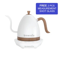 BREWISTA VARIABLE ARTISAN GOOSENECK KETTLE 0.6 LT (PEARL WHITE RESIN ON WHITE)