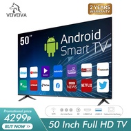 VOVOVA Smart TV 50 42 32 30 inch Full HD LED Android evision Also For Desktop PC Monitor CCTV WIFI Screen Mirroring 4K Android smart TV Sale