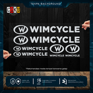Cutting Stiker Wimcycle Variasi Sepeda Sticker Frame Aksesoris Body Mtb Lipat