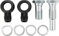 Transmission Oil Cooler Banjo Fitting Kit, AN6 x 1/4NPSM Aluminum Alloy Adapter for 4L80E Transmissi