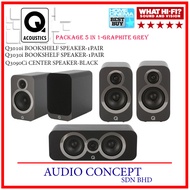 Q Acoustics Q3010I(Pair)+Q3030I(Pair) Bookshelf Speaker + Q3090ci Center Speaker- 5 IN 1