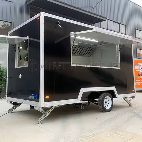 Allbetter Ice Cream Food Truck Stainless Steel Bbq Popcorn Hot Dog Concession Food Trailer United St