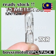 20PCS/PACK 🔥 T5 METER BULB 12V/1.2W - TXR MOTORCYCLE