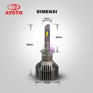 Ayoto H1 Led Car Lights 6000K, 35W+35W, 10,000 Lumens, Pnp