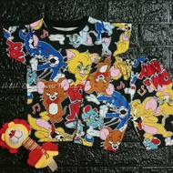 New Playset Kids T0m&Jerry💥c0tt0n printed💙Saiz 1tahun- 7tahun☑️