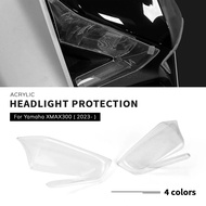 Motorcycle Accessories Headlight Protector Light Cover Protective Guard Acrylic For YAMAHA XMAX300 XMAX 300 2023- X MAX X-MAX