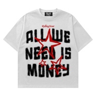 Rolling Stone T-Shirt| Need Money.| Semi Oversize T-Shirt For Men And Women 53Ee