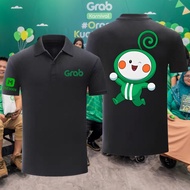 Baju Grab Car Classic Collar Polo Grab Handle Uniform Unisex Short Sleeve