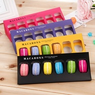 Exquisite Baking Packaging Box Transparent Plastic Plastic Box Macaron Box 6 Pastry Box Macaron Pack