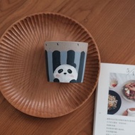 熊貓啞光手握陶瓷杯 / 日式可愛馬克杯 / 家用杯子