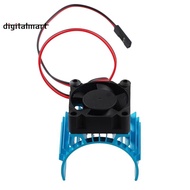 For  A959-B 144001 124019 RC Car Aluminum Alloy Motor Heatsink Cover with Cooling Fan for 540 550 36