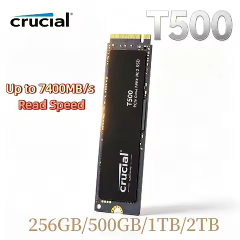 Crucial T500 500GB 1TB Gen4 NVMe M.2 Internal Gaming SSD Up to 7300MB s for Desktop Laptop OEM Packa