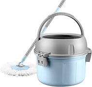 Mops Spin Mop and Bucket Set,telescopic Handle,Stainless Handle,with 4 Mop Heads,Self-Cleaning and Squeeze Commemoration Day