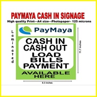 ❃ ۞ ✟ paymaya bills paent signage laminated