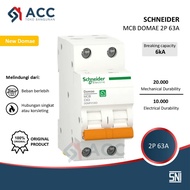 SCHNEIDER MCB DOMAE 2P 63A - 2 PHASE 63 AMPERE 6ka