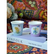 Elaine Butterfly Iris Ceramic Espresso Cup 100ml Household Small Capacity Espresso Cup