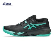 ASICS Men GEL-RESOLUTION X Tennis Shoes in Black/Aurora Green