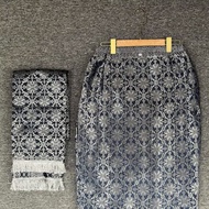 Span Skirt Set songket Shawl Bawan kebaya/ Span Skirt Set Hijab Shawl Span Skirt Set Shawl bottom an