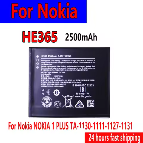 Flash sales HE365 High Quality 2500mAh Replacement Battery For Nokia NOKIA 1 PLUS TA-1130-1111-1127-