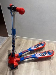 迪士尼兒童滑板車可折疊蛙式剪刀車男女童車玩具寶寶滑板扭扭車