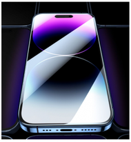 iGlobalStore - iPhone15 系列 HD高清鋼化全螢幕防窺膜鋼化玻璃防偷窺防刮防指紋防炫光2.5D 9H 強化膜屏幕保護貼 適用於Apple iPhone 15 ; 送貼膜神器