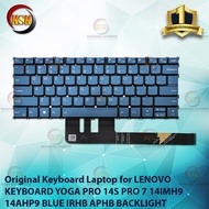 Original Laptop Keyboard for YOGA PRO 14S PRO 7 14IMH9 14AHP9 BLUE BACKLIGHT