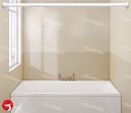 UM - 浴簾伸縮桿 免打孔浴室簾/門簾/窗簾撐桿 廚房隔斷桿 衣櫃伸縮桿 晾衣桿 掛衣桿(白色110-200cm)