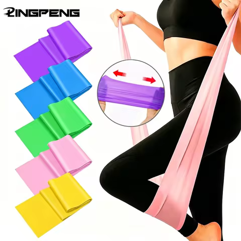 Yoga Sport Resistance Bands Pilates Training Fitness Exercise Home Gym Elastic Band Natural Rubber L