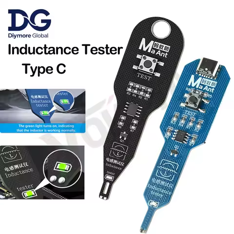 Type-C Inductance Tester Motherboard Coil Tester for PC Repair Electromagnetic Induction Quick Fault
