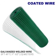 Per Roll | PVC Coated Welded Wire Mesh Screen | Chicken Wire | Salandra | Sold Per Roll 3ft 4ft