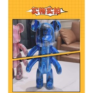 23cm DIY FIUID COLOR BEARBRICK DIY Fluid Violent Bear Creative Ornaments Home Ornaments Trendy Bear 