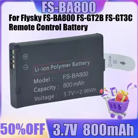 New FS-BA800 3.7V 800mAh high quality Battery for Flysky FS-BA800 FS-GT2B FS-GT3C Remote Control Bat