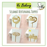 Selamat Bertunang Cake Topper Happy Engagement Cake Decoration Hiasan Kek