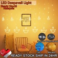 4Meter LED Deepavali Light Diwali Hari Raya Decoration Curtain Lamp Fairy String Light LED Muslim EID Christmas Decor