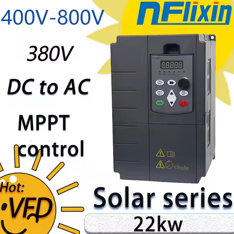 Solar VFD pump inverter solar inverter for submersible 380v vfd ac-dc converter 22KW DC 400V-800V hy