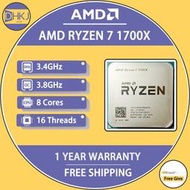 AMD Ryzen 7 1700X R7 1700X 34 GHz 八核 CPU 處理器 YD170XBCM88