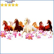 High-quality diamond painting of 8 horses Ma Dao Thanh Cong Lotus ABC LV101 - Not yet attached