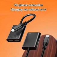 AR Glasses Docking Hubs with PD Fast Charging USB Two Interfaces for Smartphones and Tablets 896C