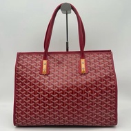 「JL精品代購」 Goyard老花紅色公文手提腋下托特包