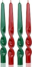 MAITREYA Long Candle Sticks Christmas Taper Candles-Set of 4 for Decoration Weddings Party Church-Un