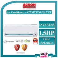 ACSON 1.5HP R32 AVO Series INVERTER WIFI Connection Air Conditioner A3WMY15NF/3SLY15F