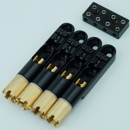 Guyker-สะพานเบสหัวขาดสีดำ4สาย5สายสตริงล็อคหัวขาดใหม่