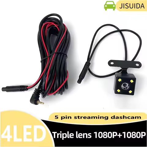 5Pin Car Mounted Car DVR 4LED Rear View Camera 170° Motor Vehicle Mirror Dash Cam DVR Rear View Came