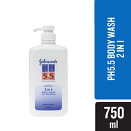 JOHNSON'S pH 5.5 2 In 1 Body Wash 750ml