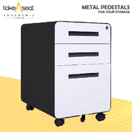 SWIFT MP05 Metal Mobile Pedestal ★ 3 Tier Pedestal ★ Office Pedestal Drawer