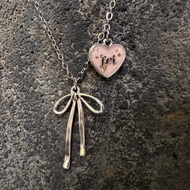Initial Necklace with Gold Foil - Custom Initial Letter Resin Necklace
